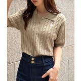 <U.S.POLO ASSN.>半袖襟付きニット | RANAN | 詳細画像33