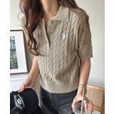 <U.S.POLO ASSN.>半袖襟付きニット | RANAN | 詳細画像36