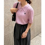 <U.S.POLO ASSN.>半袖襟付きニット | RANAN | 詳細画像41
