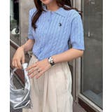<U.S.POLO ASSN.>半袖襟付きニット | RANAN | 詳細画像45