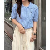 <U.S.POLO ASSN.>半袖襟付きニット | RANAN | 詳細画像46