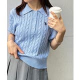 <U.S.POLO ASSN.>半袖襟付きニット | RANAN | 詳細画像47