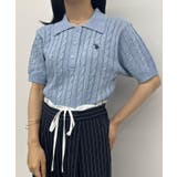 <U.S.POLO ASSN.>半袖襟付きニット | RANAN | 詳細画像48
