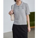 <U.S.P>半袖襟付きニット | RANAN | 詳細画像8