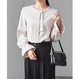 パール付きボウタイブラウス | RANAN | 詳細画像1