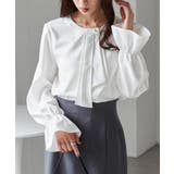 パール付きボウタイブラウス | RANAN | 詳細画像19