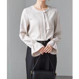 パール付きボウタイブラウス | RANAN | 詳細画像2