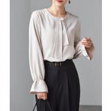 パール付きボウタイブラウス | RANAN | 詳細画像3