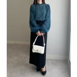 チュールドッキングフラワーレースキャンディースリーブブラウス | RANAN | 詳細画像19 