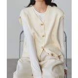 ＭＴ洗える！ゴールド調ボタンニットベスト | RANAN | 詳細画像14 