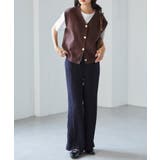 ＭＴ洗える！ゴールド調ボタンニットベスト | RANAN | 詳細画像23 