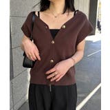 ＭＴ洗える！ゴールド調ボタンニットベスト | RANAN | 詳細画像26 