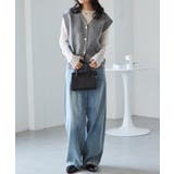 ＭＴ洗える！ゴールド調ボタンニットベスト | RANAN | 詳細画像4 