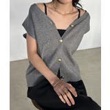 ＭＴ洗える！ゴールド調ボタンニットベスト | RANAN | 詳細画像7 