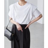 オフホワイト | ラッフルショルダーTシャツ | RANAN