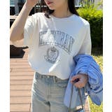 【選べるデザイン】ワンポイント刺繍/カレッジロゴ オーバーサイズTシャツ | RANAN | 詳細画像3