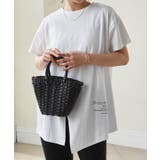 ロゴプリントアシメチュニックTシャツ | RANAN | 詳細画像12