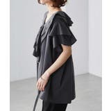 ビッグカラーフリルハーフスリーブブラウス | RANAN | 詳細画像11 