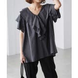 ビッグカラーフリルハーフスリーブブラウス | RANAN | 詳細画像13 