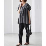 ビッグカラーフリルハーフスリーブブラウス | RANAN | 詳細画像15 