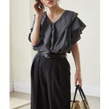 ビッグカラーフリルハーフスリーブブラウス | RANAN | 詳細画像18 