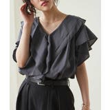 ビッグカラーフリルハーフスリーブブラウス | RANAN | 詳細画像19 