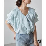 ビッグカラーフリルハーフスリーブブラウス | RANAN | 詳細画像23 