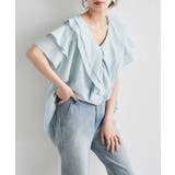 ビッグカラーフリルハーフスリーブブラウス | RANAN | 詳細画像26 