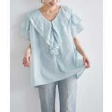 ビッグカラーフリルハーフスリーブブラウス | RANAN | 詳細画像27 