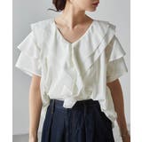 ビッグカラーフリルハーフスリーブブラウス | RANAN | 詳細画像31 