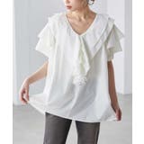 ビッグカラーフリルハーフスリーブブラウス | RANAN | 詳細画像35 