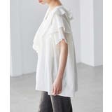 ビッグカラーフリルハーフスリーブブラウス | RANAN | 詳細画像37 