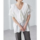 ビッグカラーフリルハーフスリーブブラウス | RANAN | 詳細画像38 