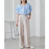 ビッグカラーフリルハーフスリーブブラウス | RANAN | 詳細画像4 