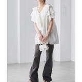 ビッグカラーフリルハーフスリーブブラウス | RANAN | 詳細画像40 