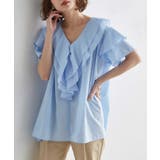 ビッグカラーフリルハーフスリーブブラウス | RANAN | 詳細画像6 