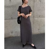 アシメネックハーフスリーブリブワンピ | RANAN | 詳細画像10 