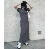 アシメネックハーフスリーブリブワンピ | RANAN | 詳細画像14 