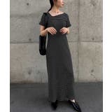 アシメネックハーフスリーブリブワンピ | RANAN | 詳細画像17 