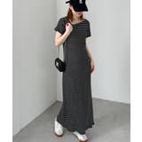 アシメネックハーフスリーブリブワンピ | RANAN | 詳細画像19 