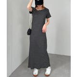 アシメネックハーフスリーブリブワンピ | RANAN | 詳細画像20 