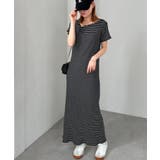 アシメネックハーフスリーブリブワンピ | RANAN | 詳細画像21 