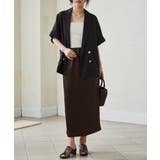 麻調ダブルボタンハーフスリーブジャケット | RANAN | 詳細画像3