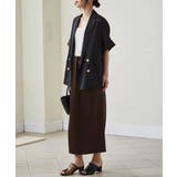 麻調ダブルボタンハーフスリーブジャケット | RANAN | 詳細画像4