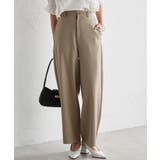 麻調素材カーブスラックス | RANAN | 詳細画像1