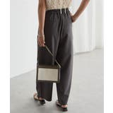 麻調素材カーブスラックス | RANAN | 詳細画像11