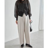 麻調素材カーブスラックス | RANAN | 詳細画像15