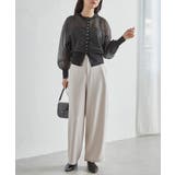 麻調素材カーブスラックス | RANAN | 詳細画像16