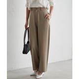 麻調素材カーブスラックス | RANAN | 詳細画像2