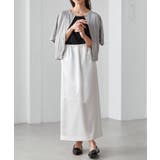 【洗える・ひんやり】ゴールド調ボタン5分袖ニットカーデ | RANAN | 詳細画像13 